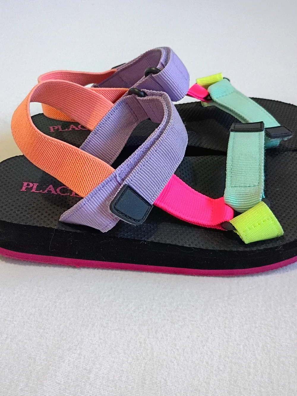 The Children's Place Girls Colorblock Webbed Sandals Size 11/12